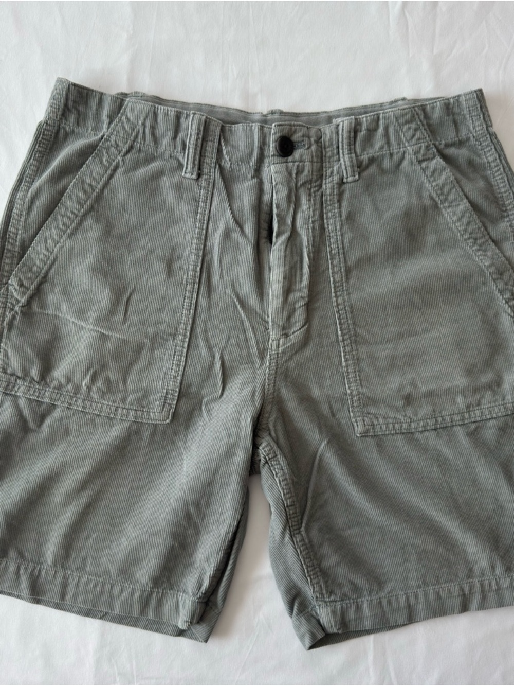 Outerknown Men's Grey Corduroy Shorts